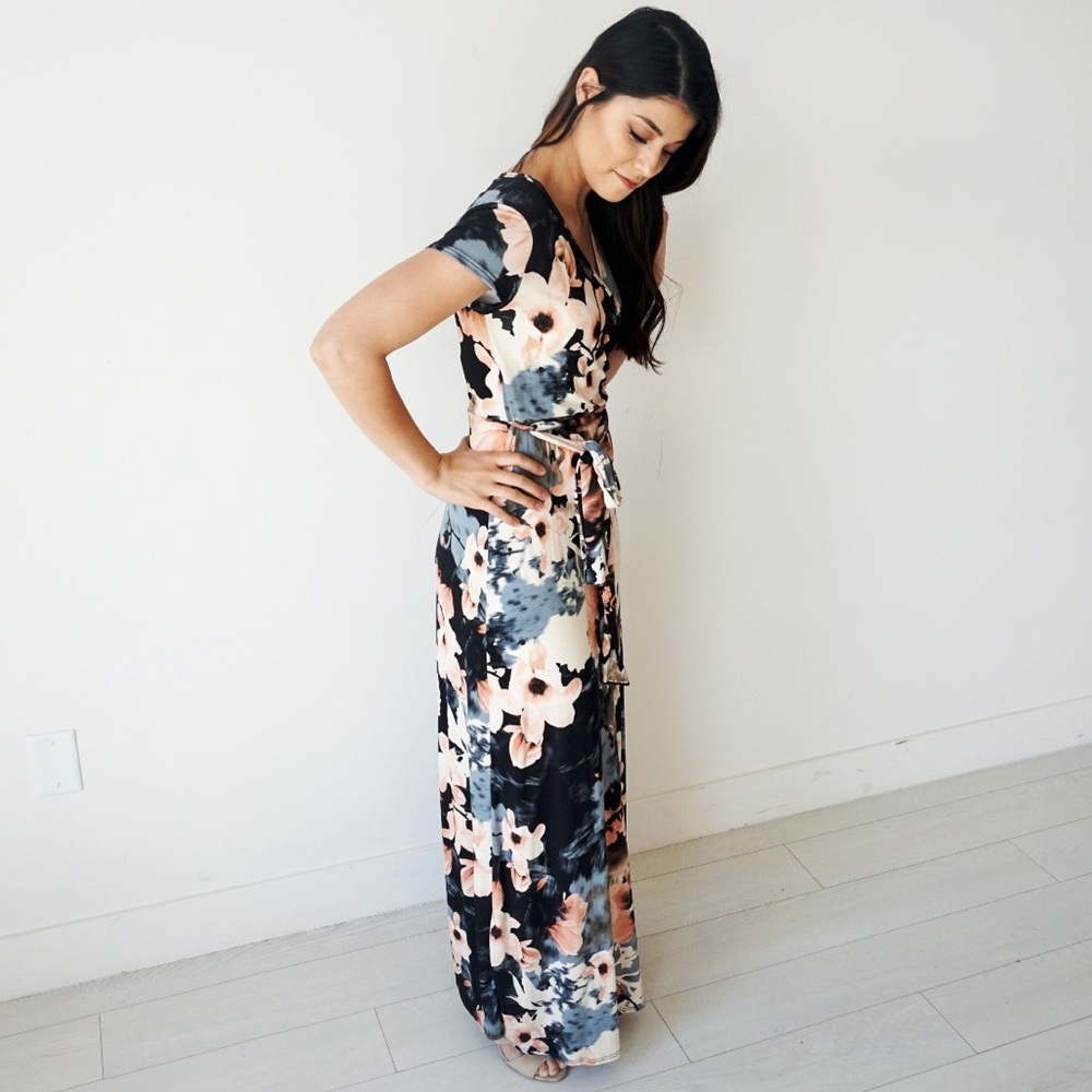 Watercolor Floral Maxi