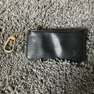 Authentic LV epi leather coin purse keychain