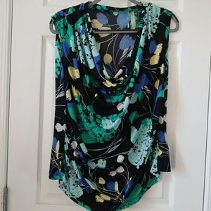 Drape neck blouse