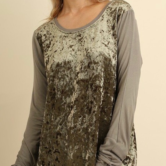 Dark Olive Long Sleeve Top - Picture 3 of 7