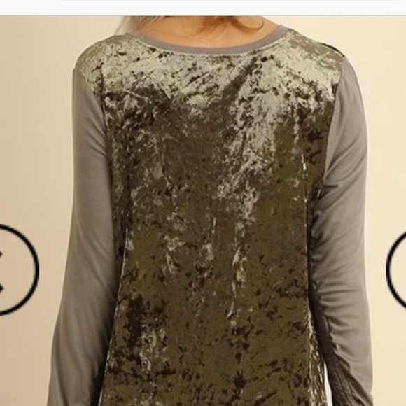 Dark Olive Long Sleeve Top - Picture 5 of 7