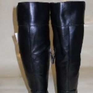 New Women Black Boots Wide Calf