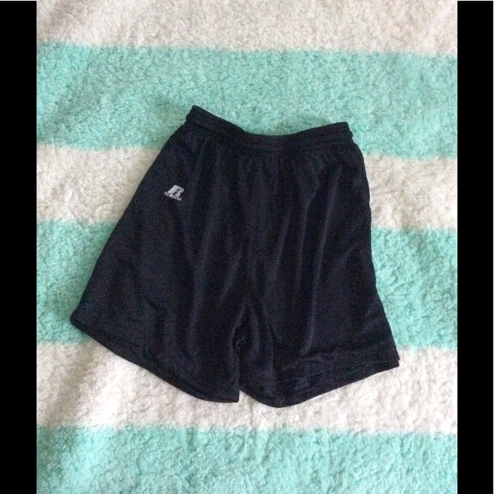 Black soccer shorts