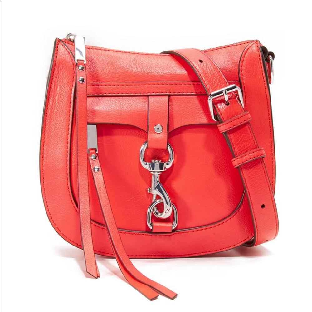 Rebecca Minkoff Dog Clip Saddle Bag Dragon Fruit