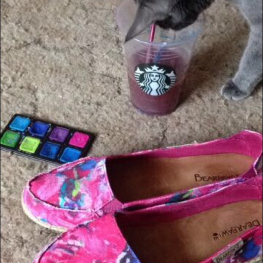 Bearpaw Floral Moccasin Style Flats