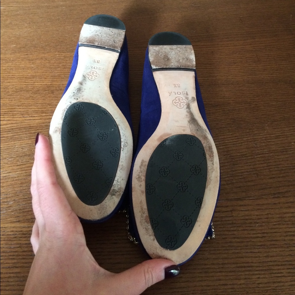 Isola Blue Suede Flats! - Picture 6 of 6