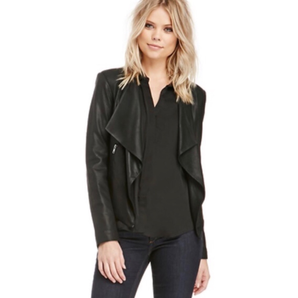 Bb Dakota Spring Tyne Asymmetrical Leather Jacket