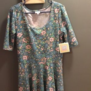 BNWT XL Lularoe Floral Nicole Dress