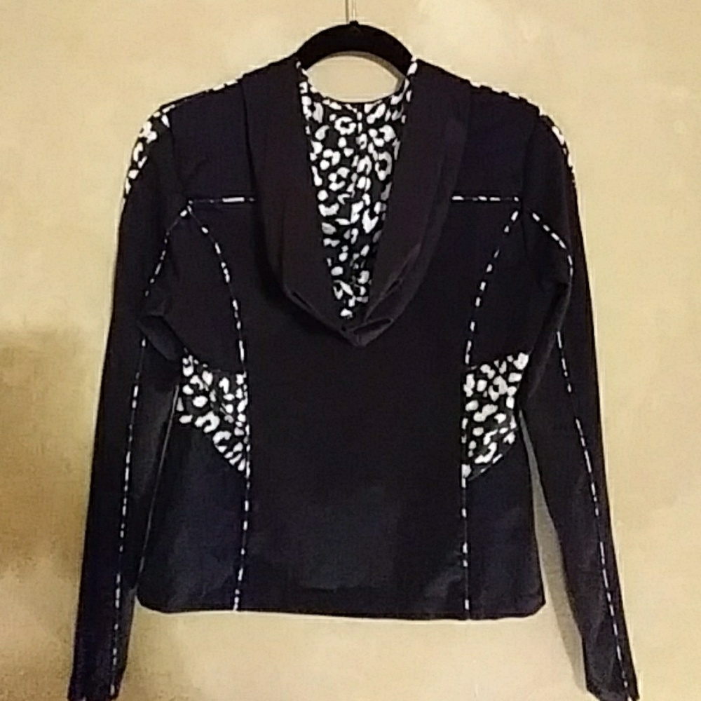 bebe Sport nylon zip hoodie.