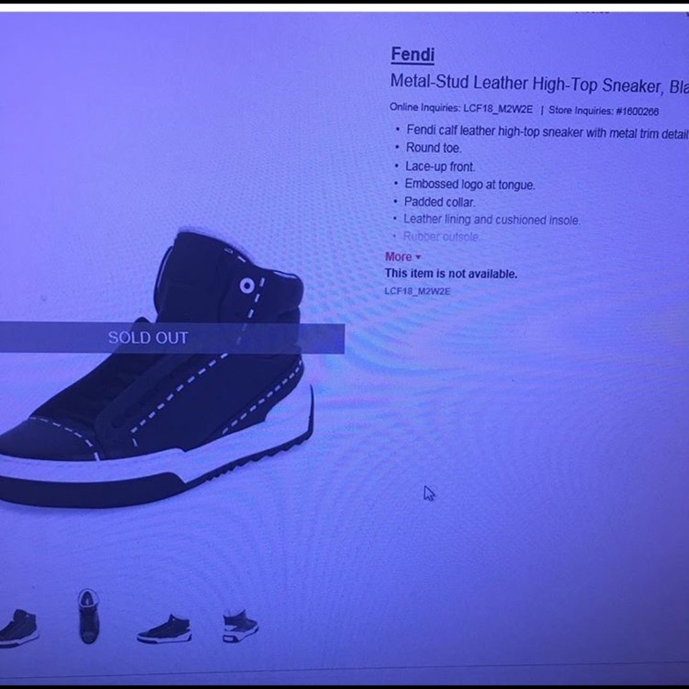 Men fendi sneaker