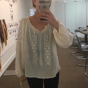 Cream blouse