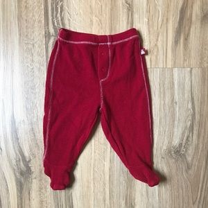 Baby Gap Red Foot Thermal Legging Pants 0-3 Month