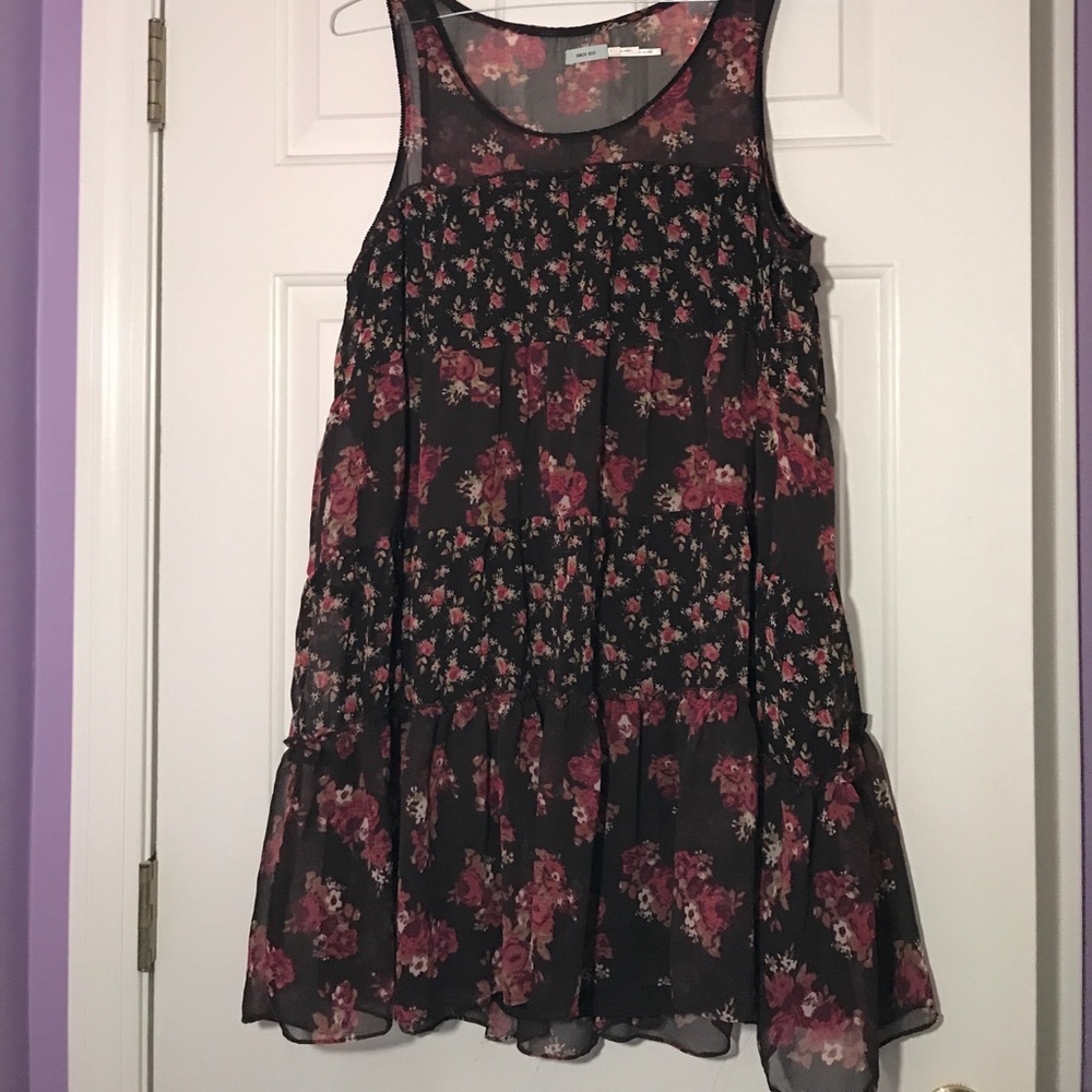 Floral Layered Babydoll Dress