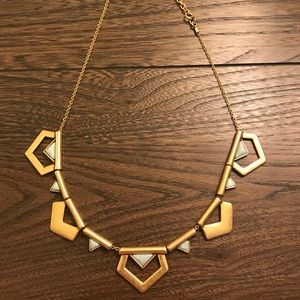 J.Crew gold and turquoise necklace