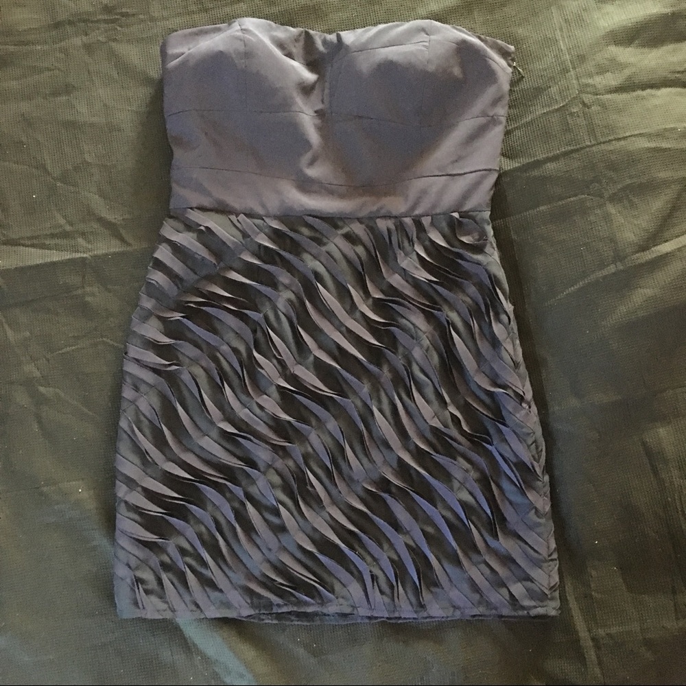 AQUA Brand Side Ruffle Tier Dress Woman's Large