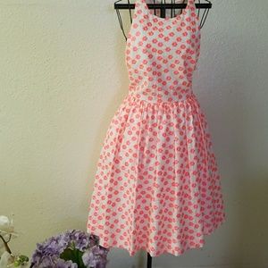 J.CREW embroidered floral racerback dress