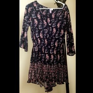 Fransesca's Collections Floral Romper