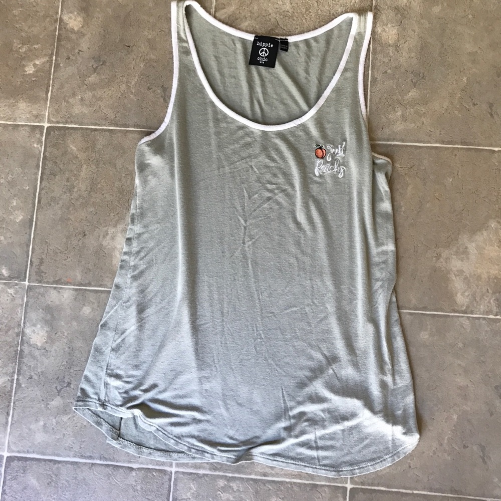 Small Hippie Chic Just Peachy Tank Top
