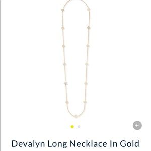 Kendra Scott Devalyn logo necklace