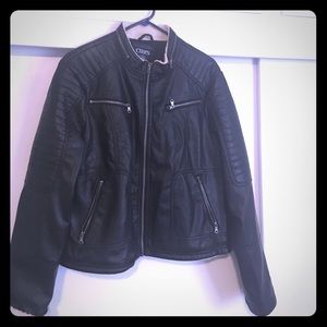 Chaps winter coat. Faux fur and leather