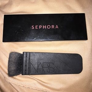 high end makeup and brush