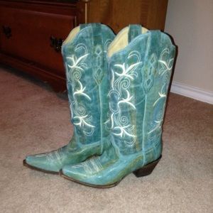 Retired Corral turquoise cowgirl boots