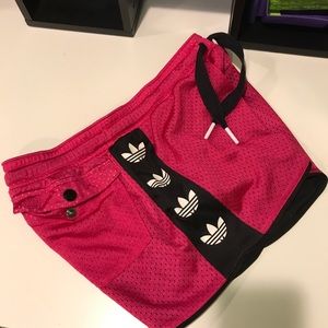 Pink Mesh Adidas originals shorts