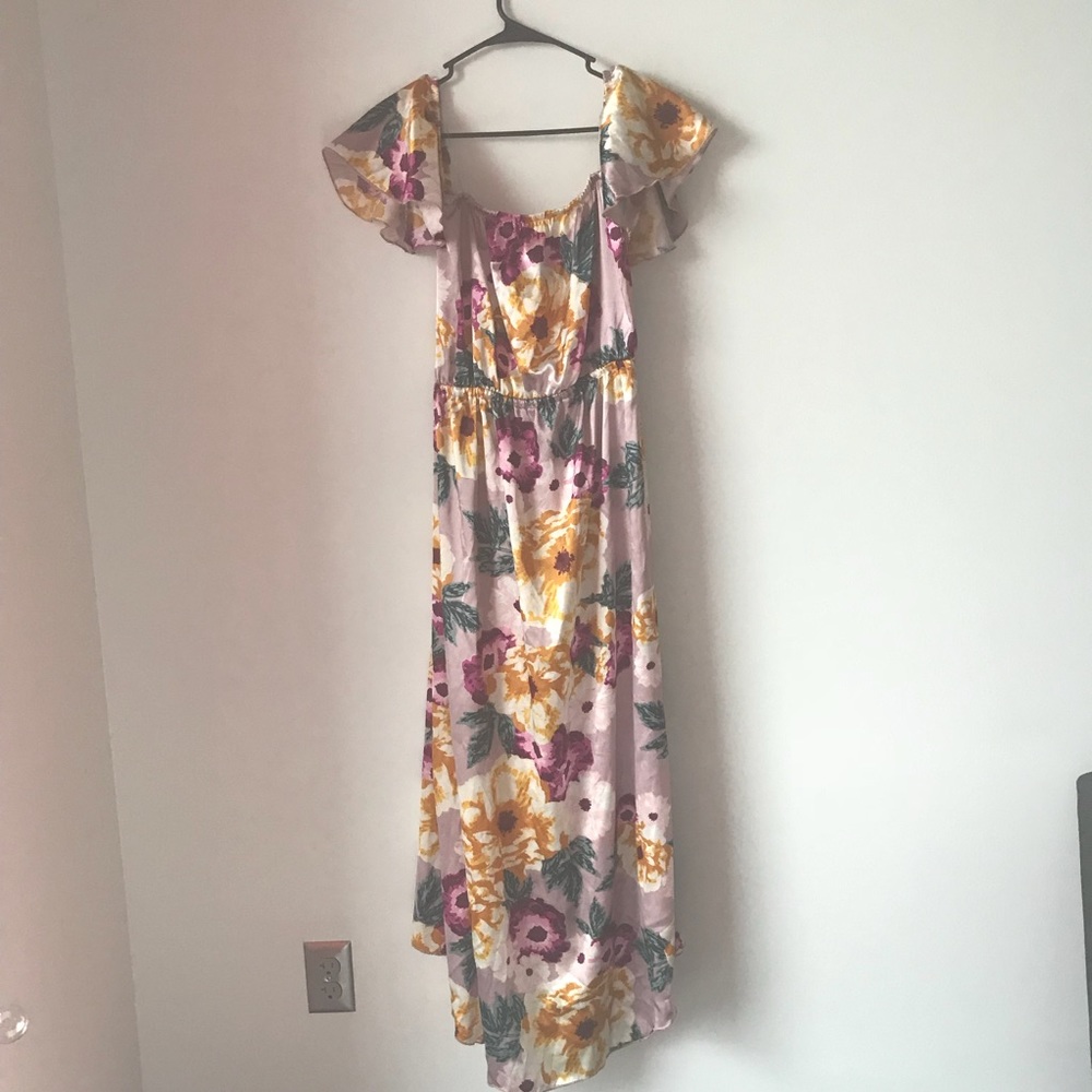 Off the shoulder floral dress