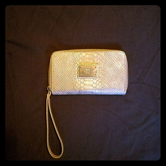 New York & Company Handbags - ***NY&CO GOLD WRISTLET WALLET***