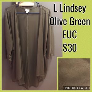Lularoe Large Olive Green Lindsay