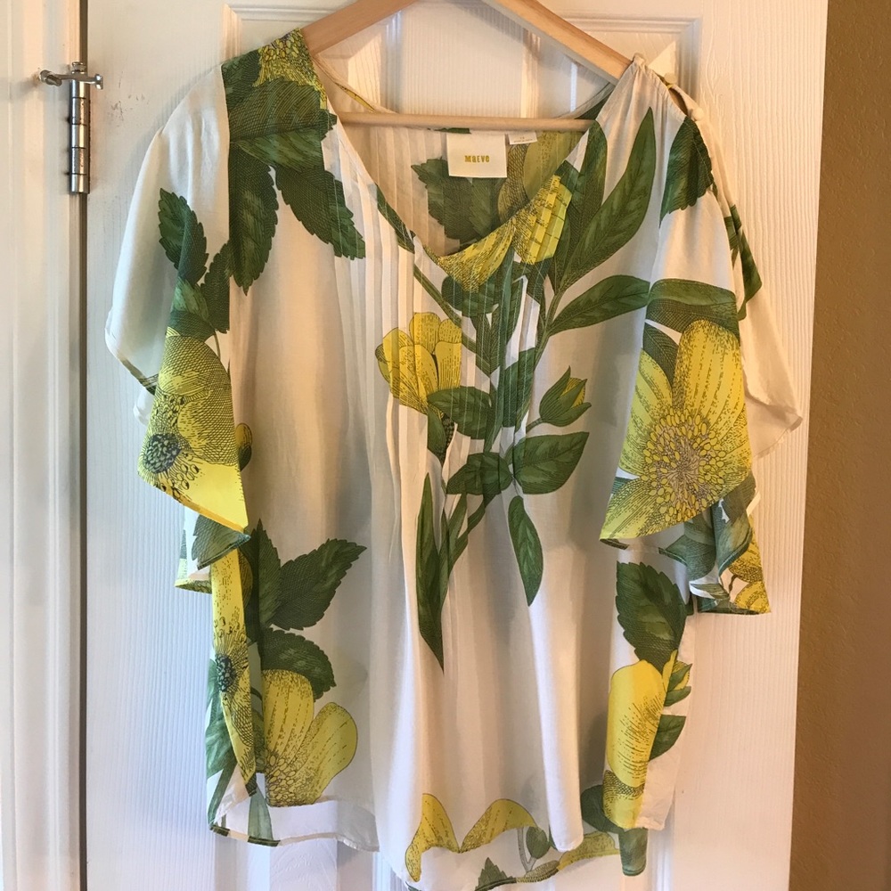 Anthropology print blouse