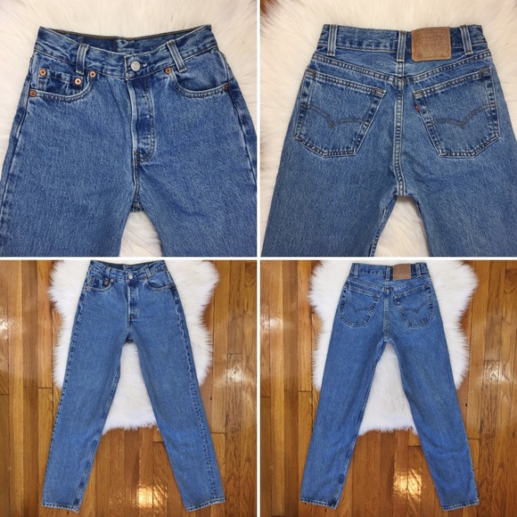 🚫SOLD🚫🌸Vtg 501 Student Fit Medium Wash Levi’s - Picture 7 of 8