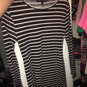 Medium length stripped dress