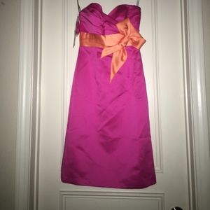 Strap less prom dress