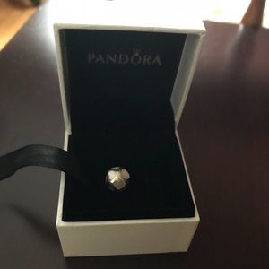 Pandora Charm pearlescent heart silhouettes