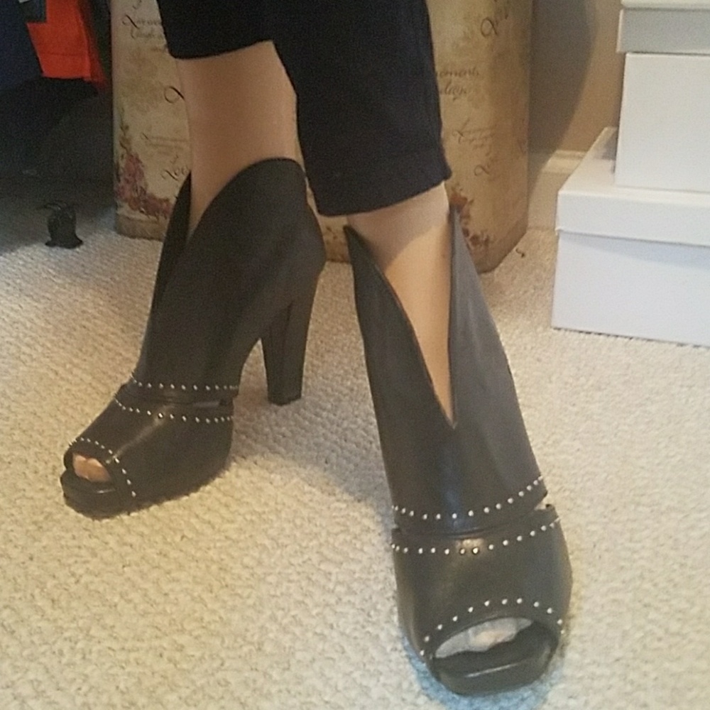 Franco Sarto Peep Toe, Shoe Boots