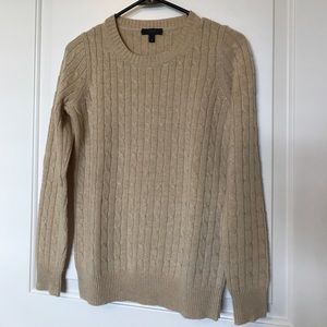 J.Crew Wool Blend Cable Knit Sweater