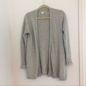 J crew Gray open front cardigan size S