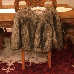 Faux fur jacket