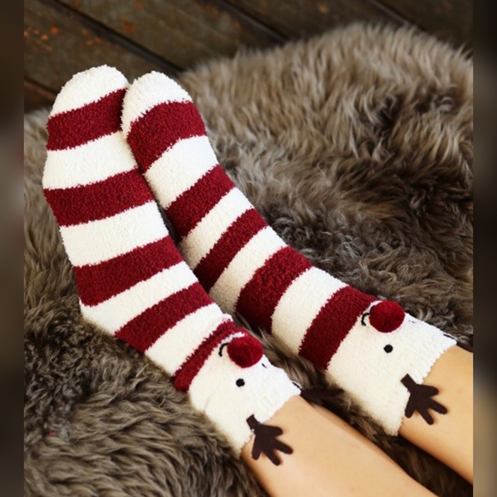 Rudolph Red Nose Socks - Picture 2 of 4