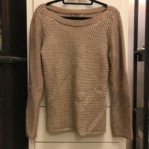 Banana Republic Heritage Tan and Gold Sweater