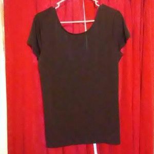 Express open v back shirt