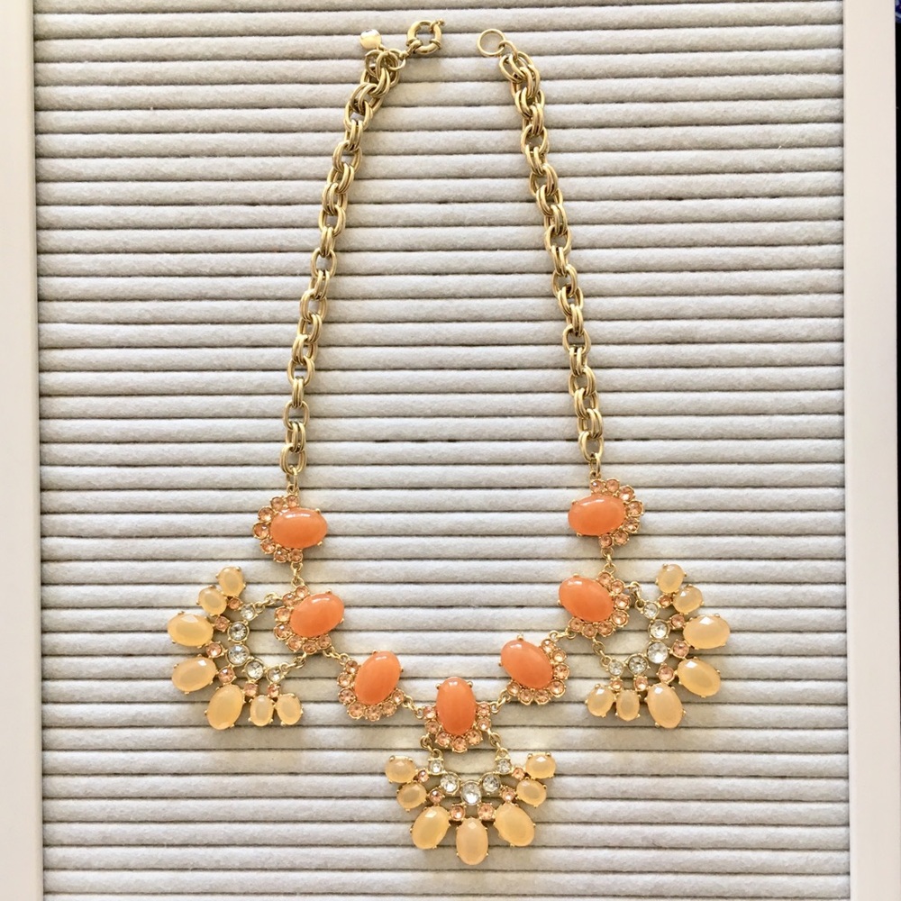 Peach J. Crew Statement Necklace