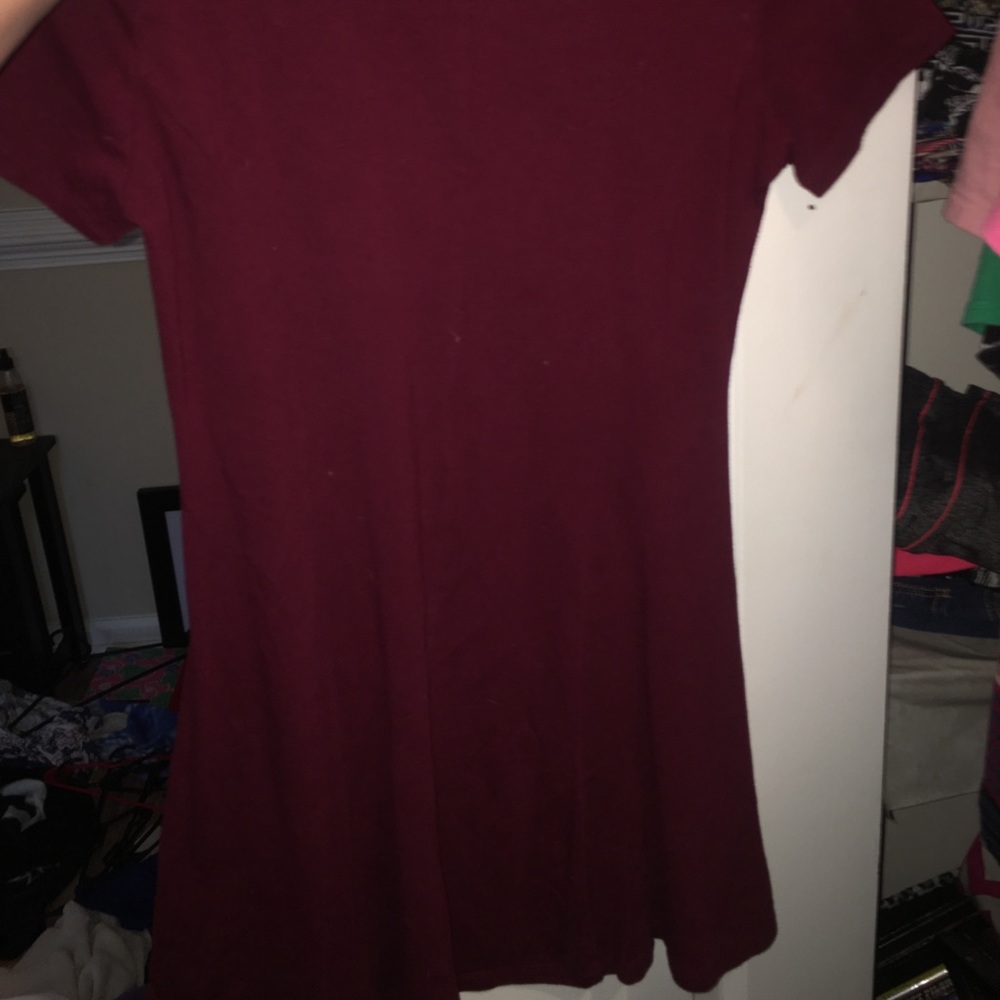 Burgundy dress