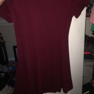 Burgundy dress