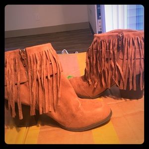 Fringe Booties Ankle Boots