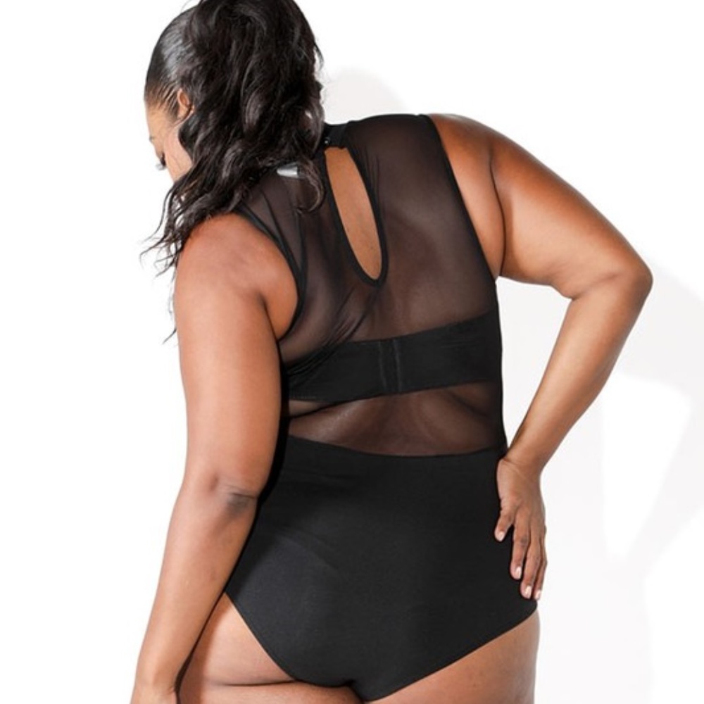 Rock Printed bodysuit with mesh detail - Picture 4 of 6