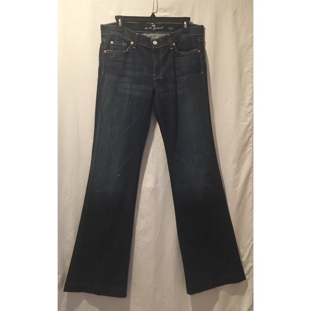 7 jeans- Dojo Flare Leg Trouser in New York Dark