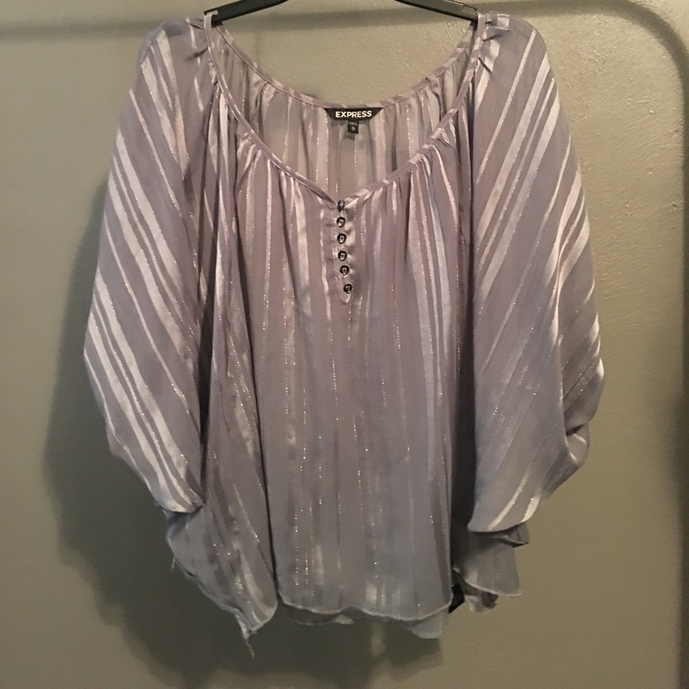 ‼️SALE‼️Express silver dress shirt