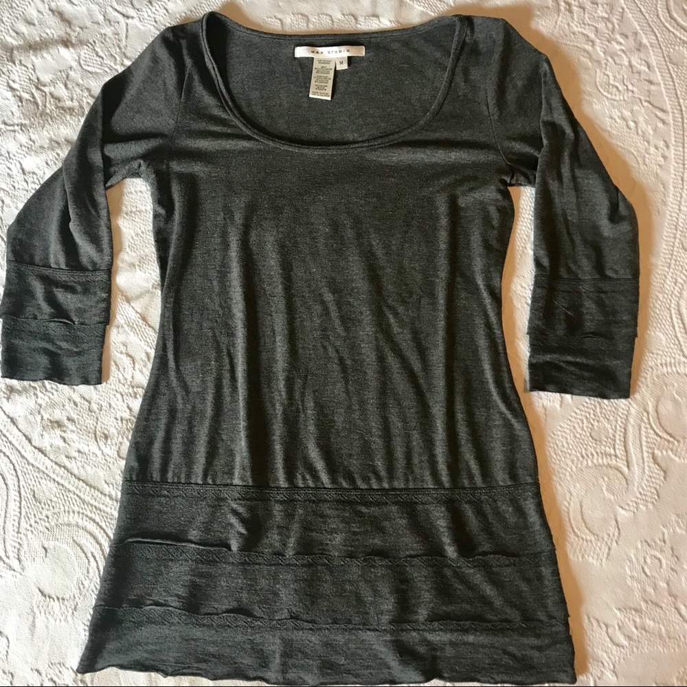 Max Studio Tunic Top with 3/4 Sleeves